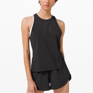 Lululemon Find Your Pace Tank Top Black Reflective